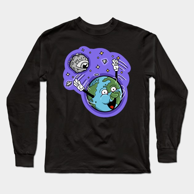 Moon watcher Long Sleeve T-Shirt by Local non union